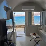 Cave Of Seafront Sunset View Santorini *