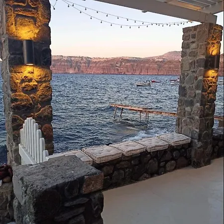 Apartment Cave Of Seafront Sunset View Santorini *